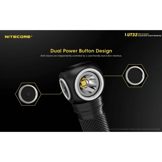 Lanterna Frontala Nitecore Headlamp Ut32 (1x18650) Cree Xp-l2 V6 (1100 Lumen)