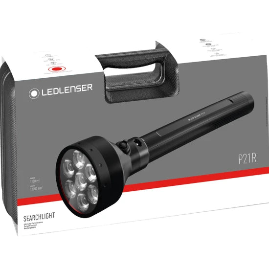 Lanterna Led Lenser P21r Black Case 12000lm/li-ion + Cablu Usb+incarcator