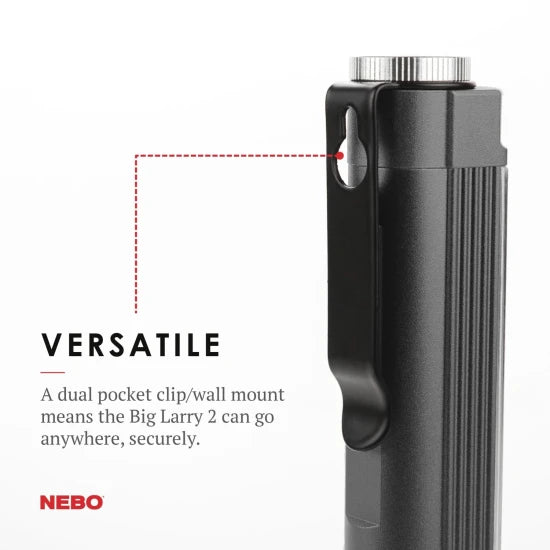 Lanterna Nebo Big Larry 2, Max 500 Lm, 3x Aa, Magnet, Aluminiu