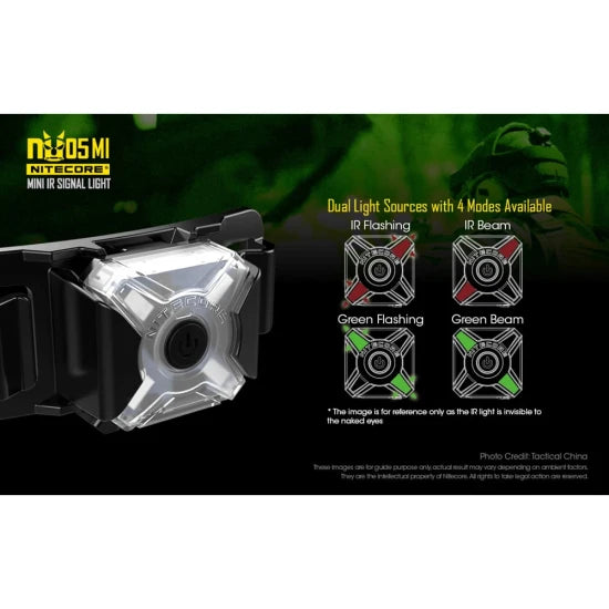 Lanterna Nitecore Military Flashlight Nu05mi Rechargeable Infrared (940nm)