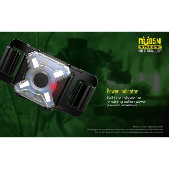 Lanterna Nitecore Military Flashlight Nu05mi Rechargeable Infrared (940nm)