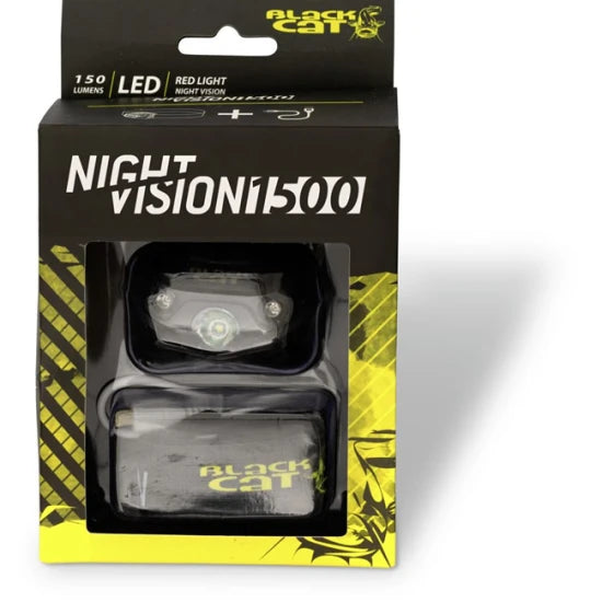 Lanterna Cap Black Cat Night Vision 1500 Black/green