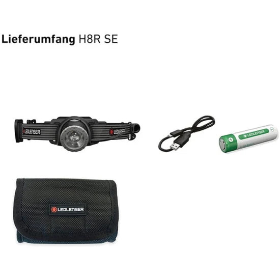 Lanterna De Cap Ledlenser H8r 600lm + Acumulator + Usb
