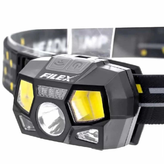 Lanterna De Cap Reincarcabila Cu Senzor De Miscare Filfishing Filex Headlamp 120lm