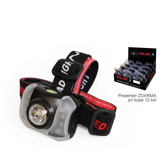 Lanterna De Cap Delphin Polar_x 5 Plus 4 Led