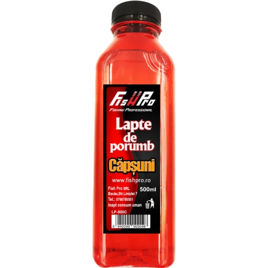 Lapte De Porumb Fish Pro Rosu, Capsuni, 500ml