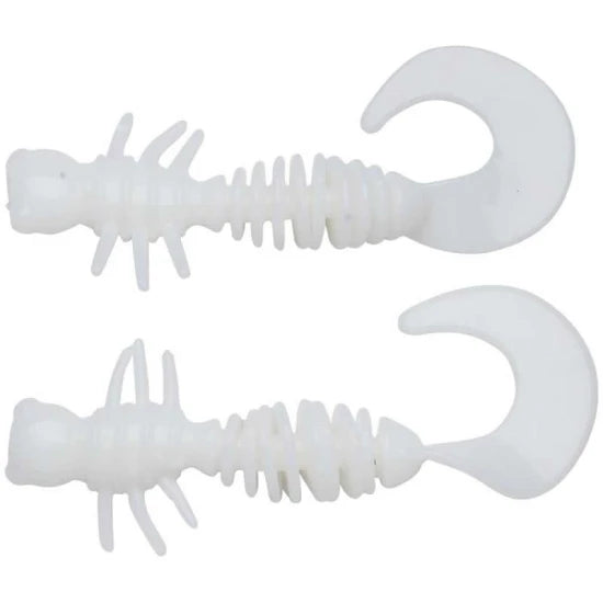 Larva Berkley Powerbait Power Curly, Milky White, 5.5cm, 10buc/pac