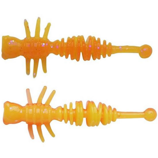 Larva BERKLEY PowerBait Power Larvae, Orng / Snsne Yellow, 5.5cm, 10buc/pac