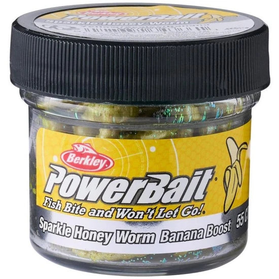 Larve Berkley Powerbait Honeyworm, Orange/scales, 2.5cm, 55buc/cutie