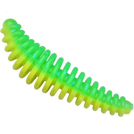 Larve Power Bait Pupa, Spring Green/sunshine Yellow, 4.5cm, 8buc/cutie