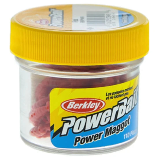 Larve De Musca Berkley Powerbait Worms Red, 1cm, 110buc
