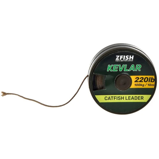 Leadcore Zfish Kevlar Braid, Brown, 80kg, 10m