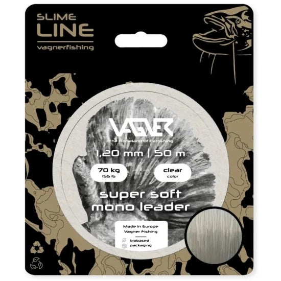 Leader Vagner Super Soft Mono Leader Clear, 55kg, 1.00mm, 50m