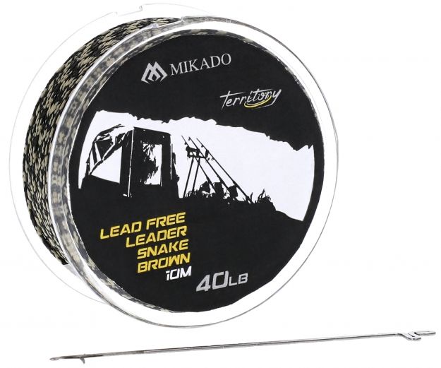 Leadocore Mikado Lead Free Leader, 40lbs, 10m, Dark Camo