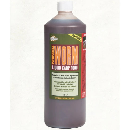 Lichid Atractant Dynamite Baits Worm Liquid Carp Food 1l