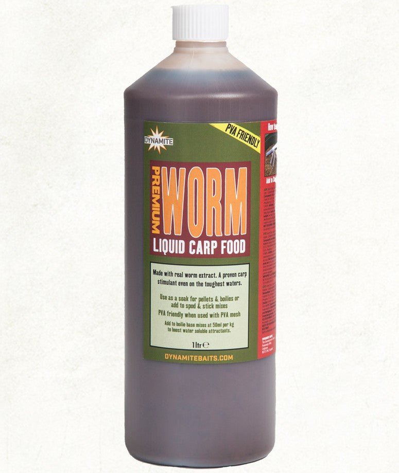 Lichid Atractant Dynamite Baits Worm Liquid Carp Food 1L