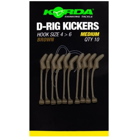 Line Aligner Korda D-rig Kicker, Brown, Marime M, Pentru Carlige Nr. 4-6, 10buc/pac