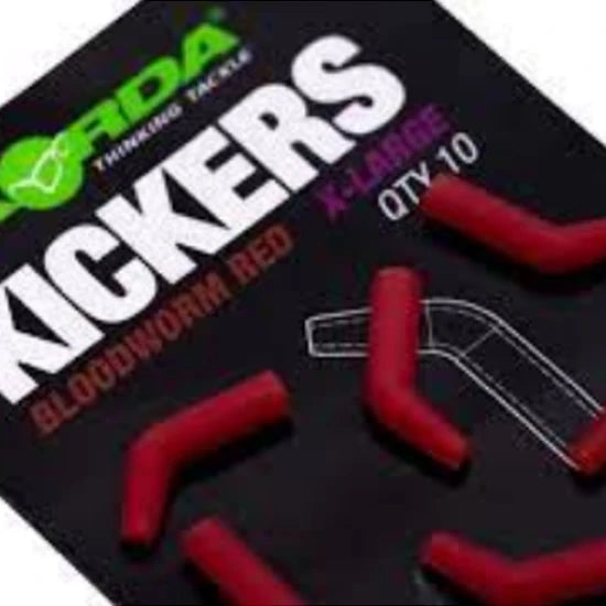 Line Aligner Korda Kicker X-large, Bloodworm Red, 10buc/pac