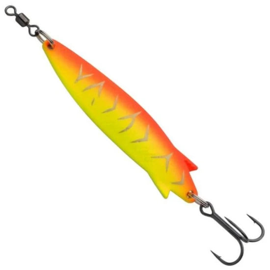 Lingura Oscilanata Abu Garcia Toby Spoon Lf, Red Hot Tiger, 7g, 5.7cm, 1buc/pac
