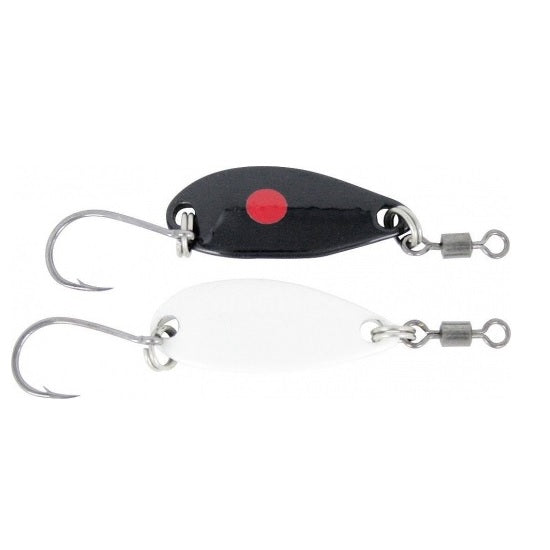 Lingura Oscilanta 40mm 4.5gr Quantum Magic Trout Gambler Black White