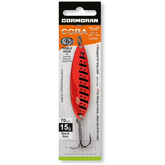 Lingura Oscilanta Cormoran Cora-x Black Red 7cm 15g