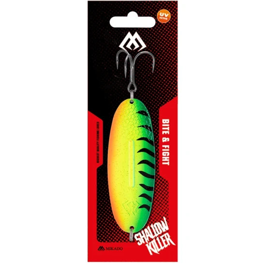 Lingura Oscilanta Mikado Shallow Killer, 14g, 6.7cm, Firetiger, 1buc/pac