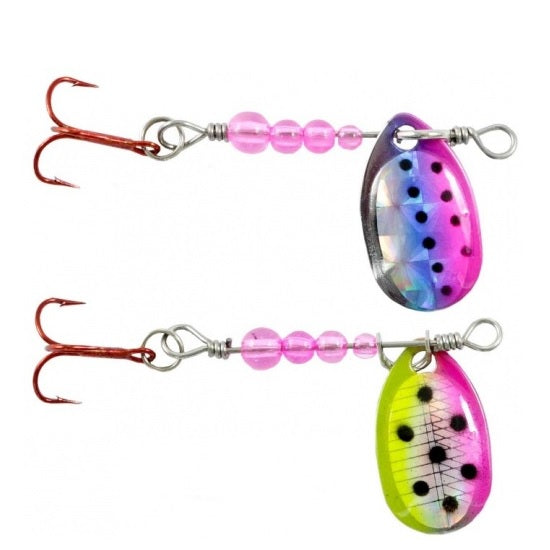 Lingura Rotativa 1.7gr Quantum Magic Trout UL Spinner Pink Rainbow