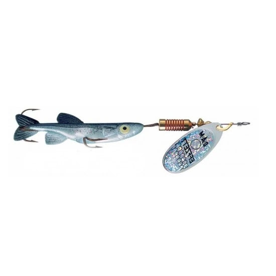 Lingura Rotativa 13gr Dam Effzett Minnow Silver Black