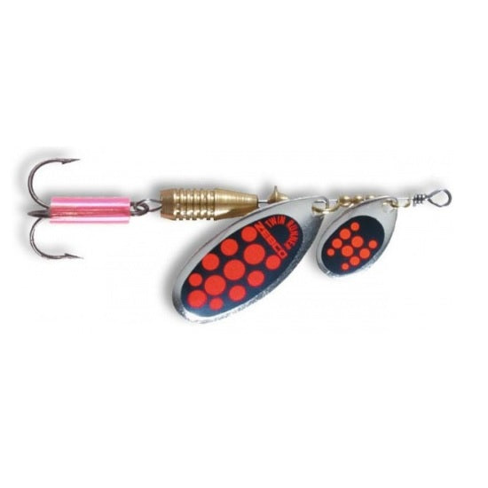 Lingura Rotativa 18g 7.5cm Zebco Twin Runner Black/Red