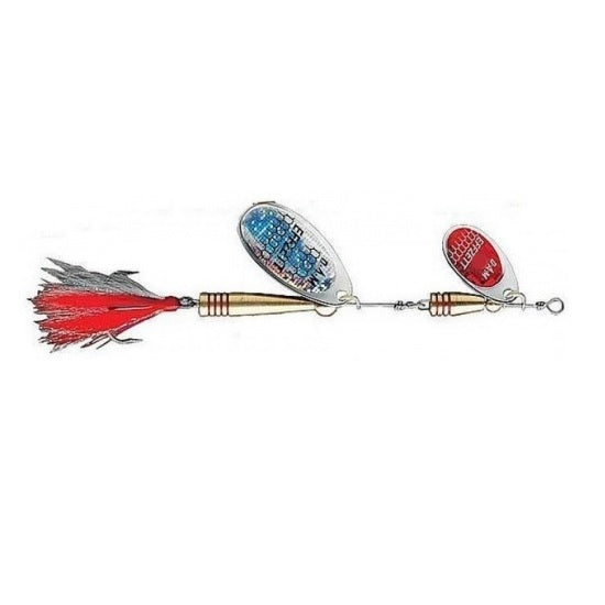 Lingura Rotativa 20gr DAM Effzett Tandem Dressed Silver Red