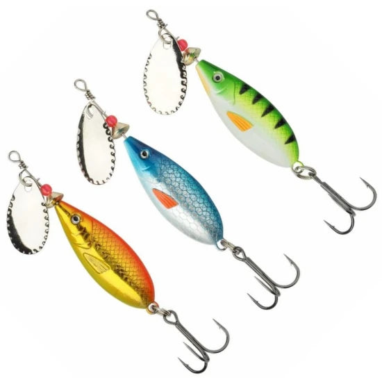 Lingura Rotativa Abu Garcia Droppen Maxi Spinners Set, Multicolor, 9g, 7.5cm, 3buc/pac