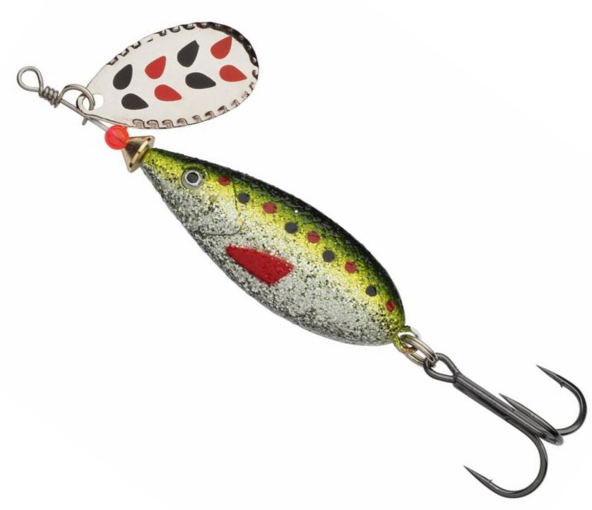 Lingura Rotativa Abu Garcia Droppen Maxi Spinners, Green Back Minnow, 9g, 7.5cm