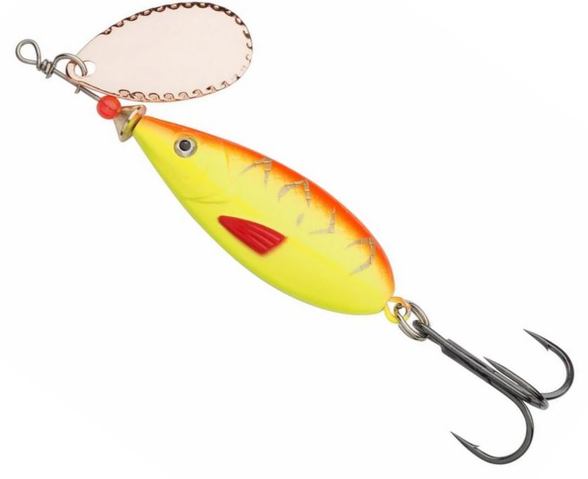 Lingura Rotativa Abu Garcia Droppen Maxi Spinners, Red Hot Tiger, 9g, 7.5cm