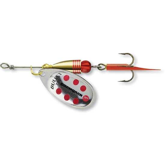 Lingura Rotativa Cormoran Bullet Nr.2/4g Culoare Silver Red Dots