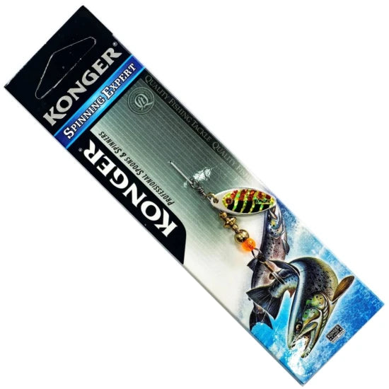 Lingura Rotativa Konger Chimera, Holo Gold Stripesc, No.0, 2.5g, 1buc/pac