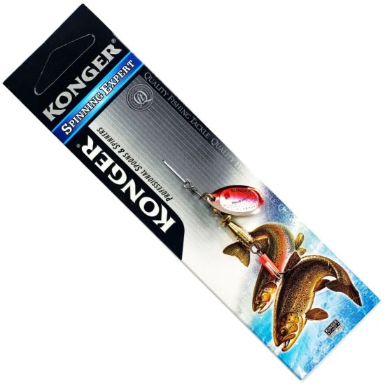 Lingura Rotativa Konger Palia, Holo Red, No.1, 3.5g, 1buc/pac