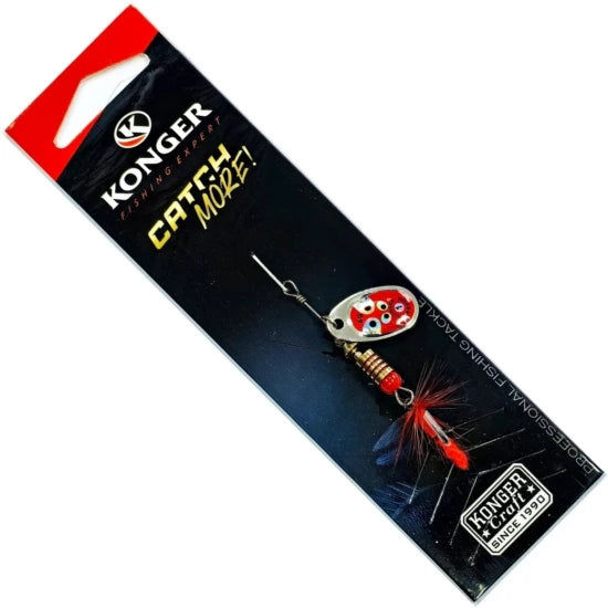 Lingura Rotativa Konger Tarpon, 03 Red, No.2, 5g, 1buc/pac