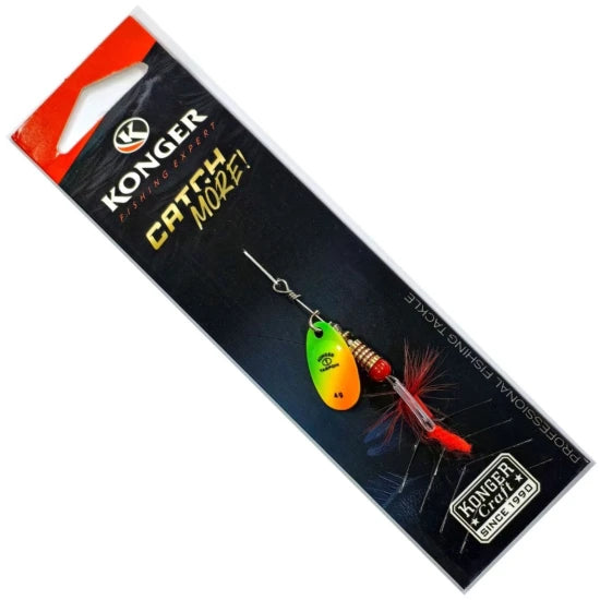 Lingura Rotativa Konger Tarpon, 09 Firetiger, No.3, 6g, 1buc/pac