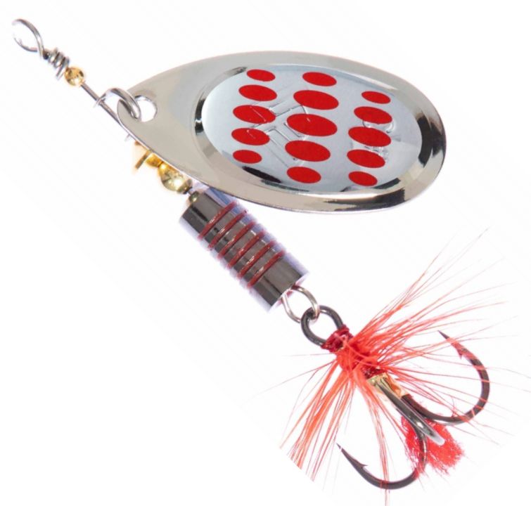Lingura Rotativa Mikado Spinner Hypnotic, Silver Red, Nr.5, 13.4g, 1buc/pac