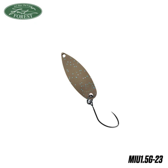 Lingura Oscilanta Forest Miu 1.5g Brown ( W/blue Lame )