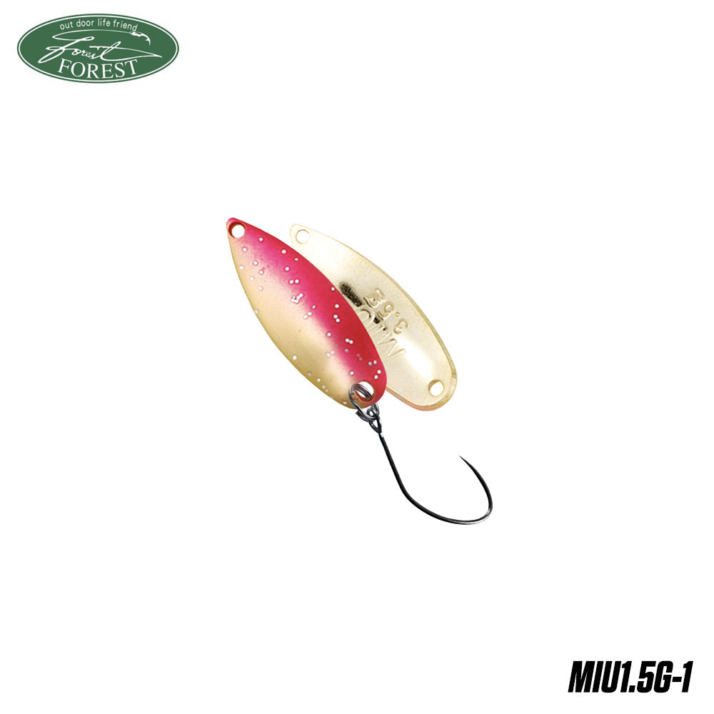 Lingura oscilanta Forest Miu 1.5g RED GOLD LAME