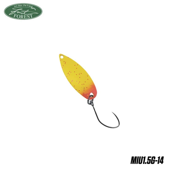 Lingura Oscilanta Forest Miu 1.5g Yellow Red Tail