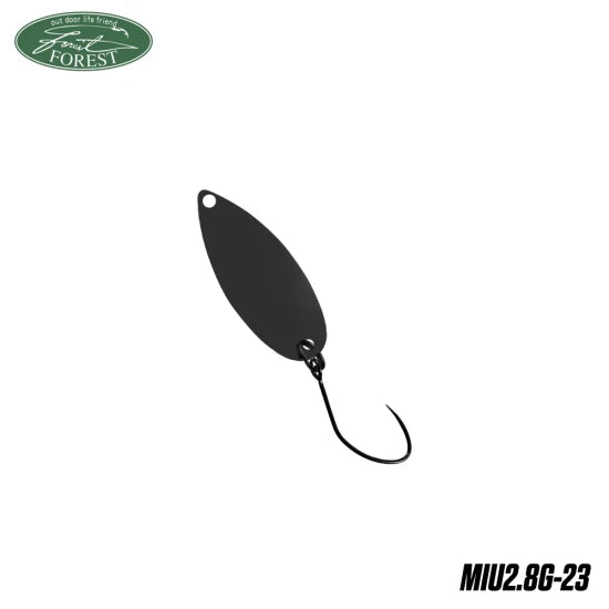 Lingura Oscilanta Forest Miu 2.8g Culoare 23 Black ( Powder Lame )
