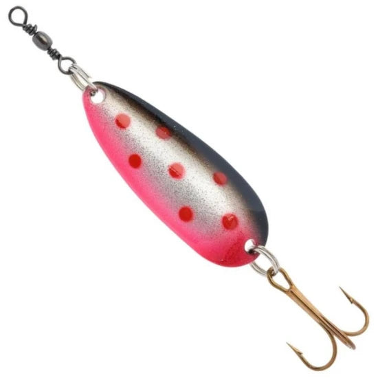 Lingurita Oscilanta Abu Garcia Jazz Spoon, Silver Red Dot, 10g, 4.5cm, 1buc/pac
