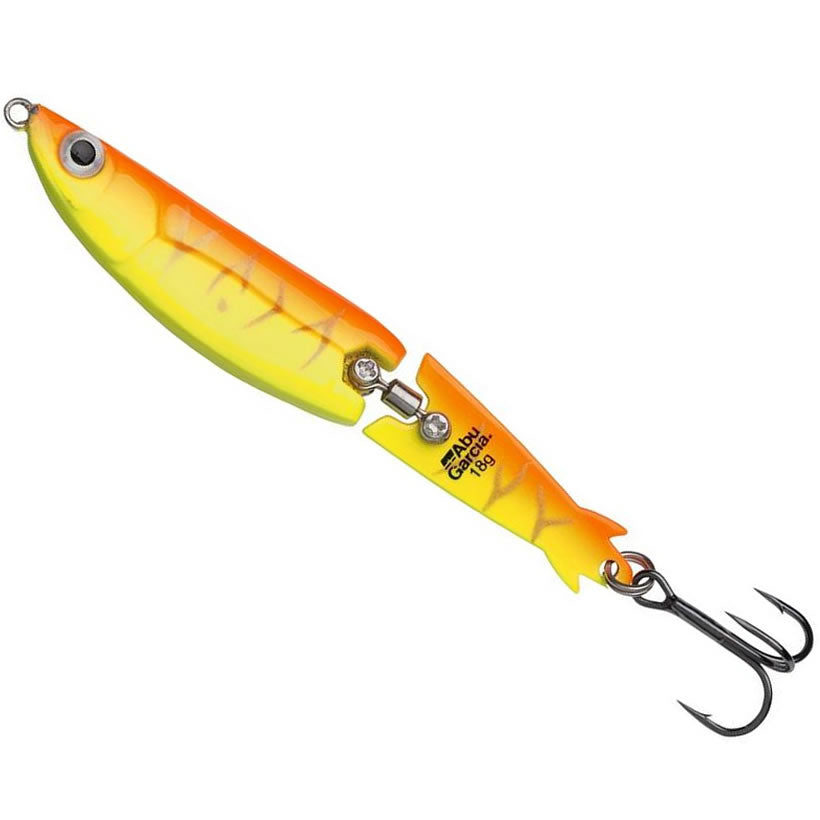 Lingurita Oscilanta ABU GARCIA Toby Jointed, Red Hot Tiger, 14g