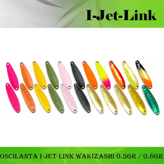 Lingurita Oscilanta I Jet Link, Wakizashi Trout Spoon, 0.8gr, 2.3cm, Kc-8 Green, 1buc/pac