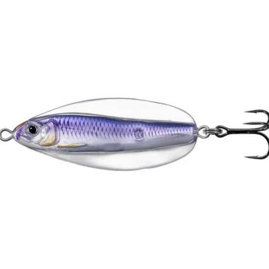 Lingurita Oscilanta Live Target Erratic Shine Sinking, 5.5cm, 11g, Silver / Violet