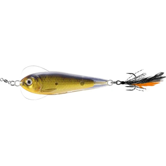 Lingurita Oscilanta Live Target Flutter Shad Sinking, Gold / Black, 7cm, 28g