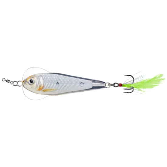 Lingurita Oscilanta Live Target Flutter Shad Sinking, Gold / Pearl, 7cm, 28g