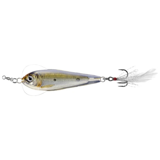 Lingurita Oscilanta Live Target Flutter Shad Sinking, Silver / Bronze, 7cm, 28g